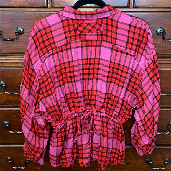 NWT Free People Pacific Dawn Plaid Shirt - Picture 11 of 14